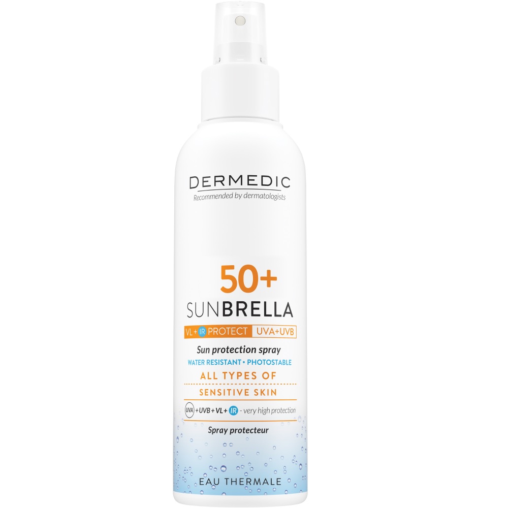 Spray cu protectie solara SPF 50+ pentru adulti Sunbrella, 150 ml, Dermedic