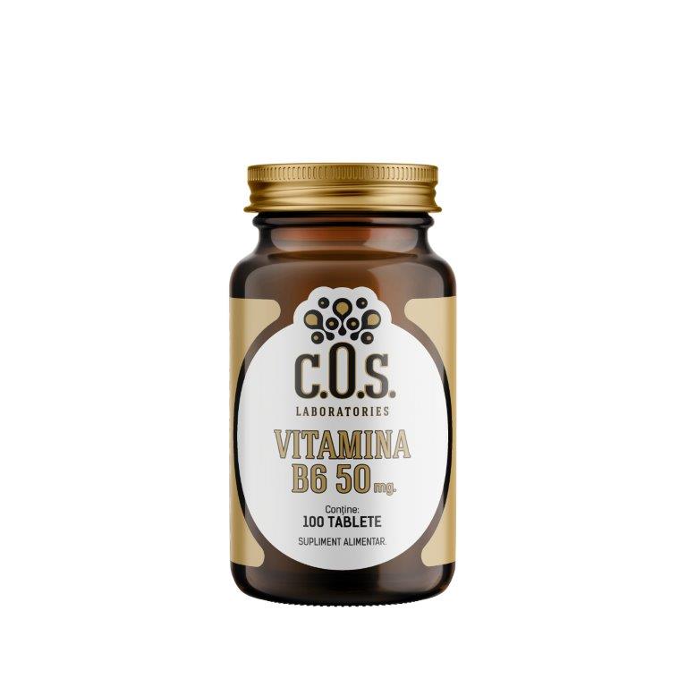 Vitamina B6 50 mg, 100 tablete, COS Laboratories