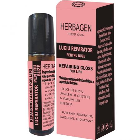 Luciu reparator pentru buze, 10 ml - Herbagen