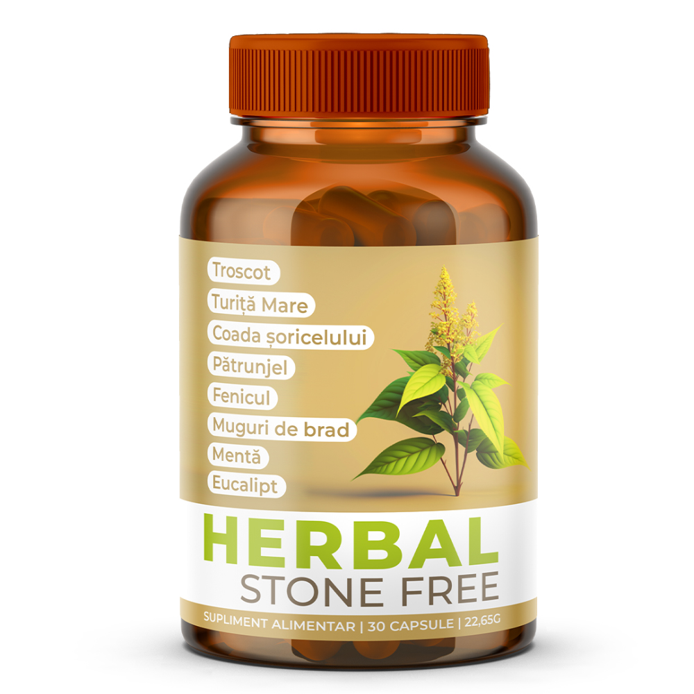 Herbal Stone Free, 30 capsule, Doza de Sanatate