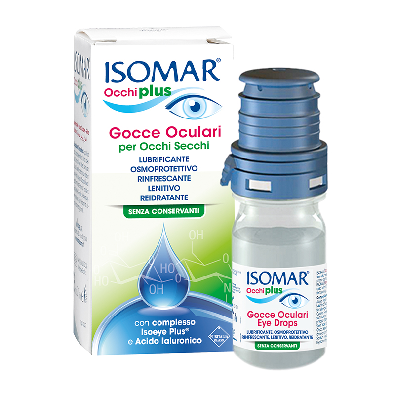Picaturi pentru ochi Isomar Occhi Plus, 10 ml, Euritalia
