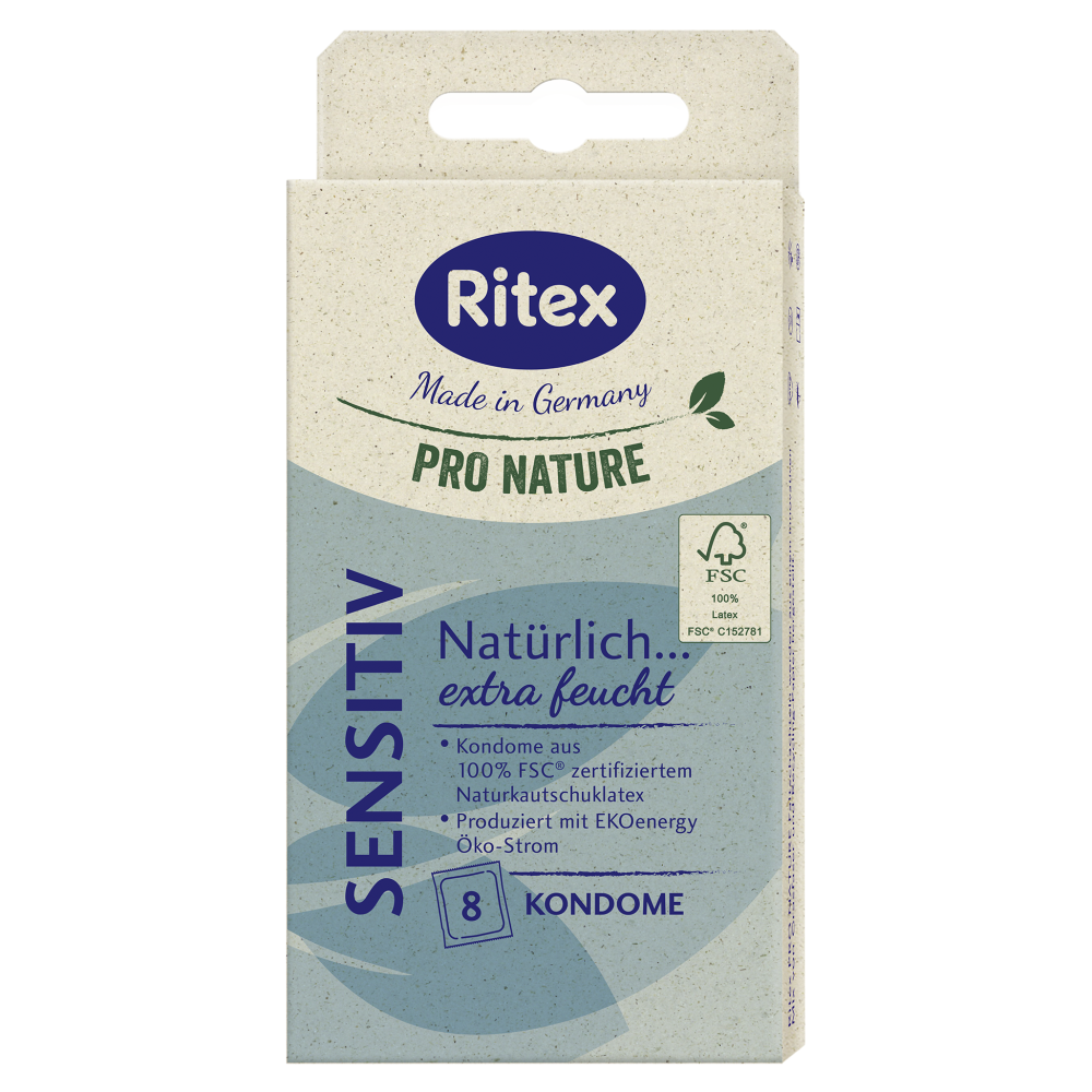 Prezervative Pro Nature Sensitiv, 8 bucati, Ritex