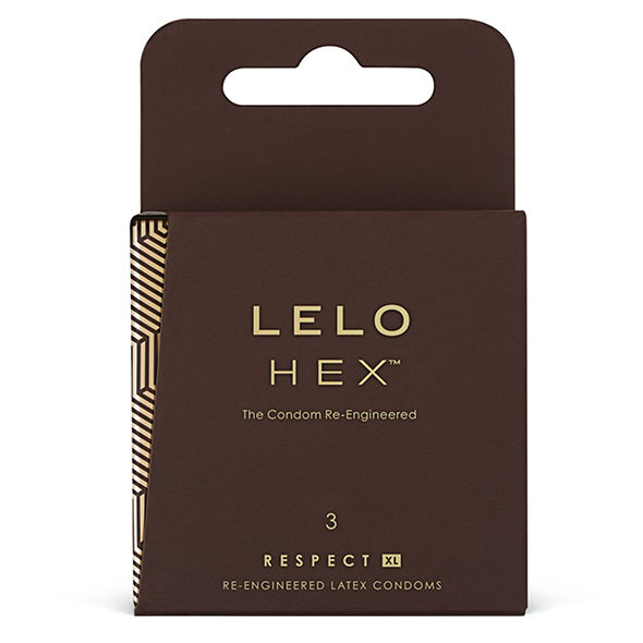 Prezervative din latex natural Respect XL, 3 bucati, Lelo Hex