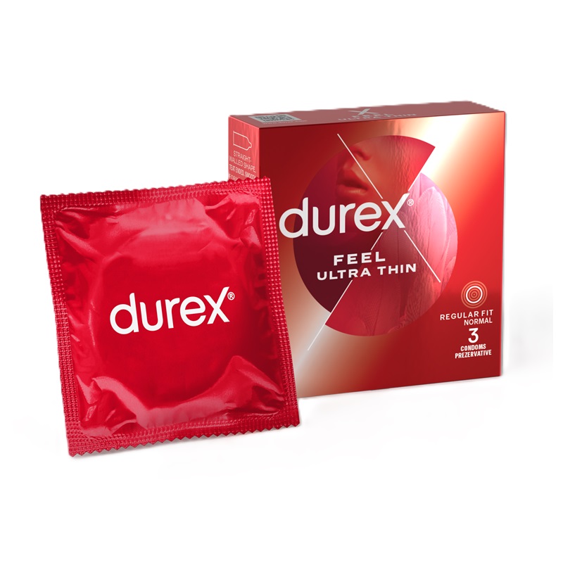 Prezervative Feel Ultra Thin, 3 bucati, Durex