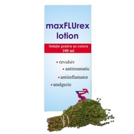 Lotiune pentru frectie MaxFLUrex, 100 ml, Elidor