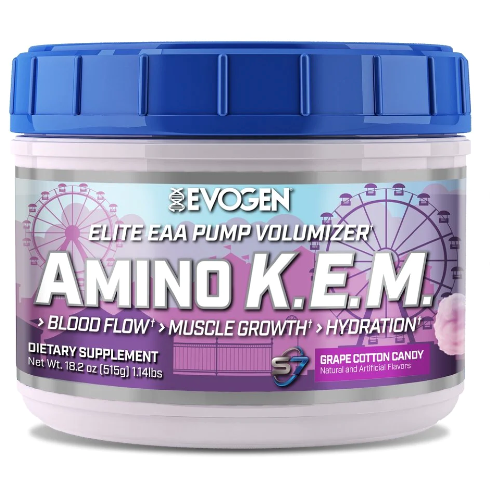 Complex de aminoacizi K.E.M Grape Cotton Candy, 515 g, Evogen