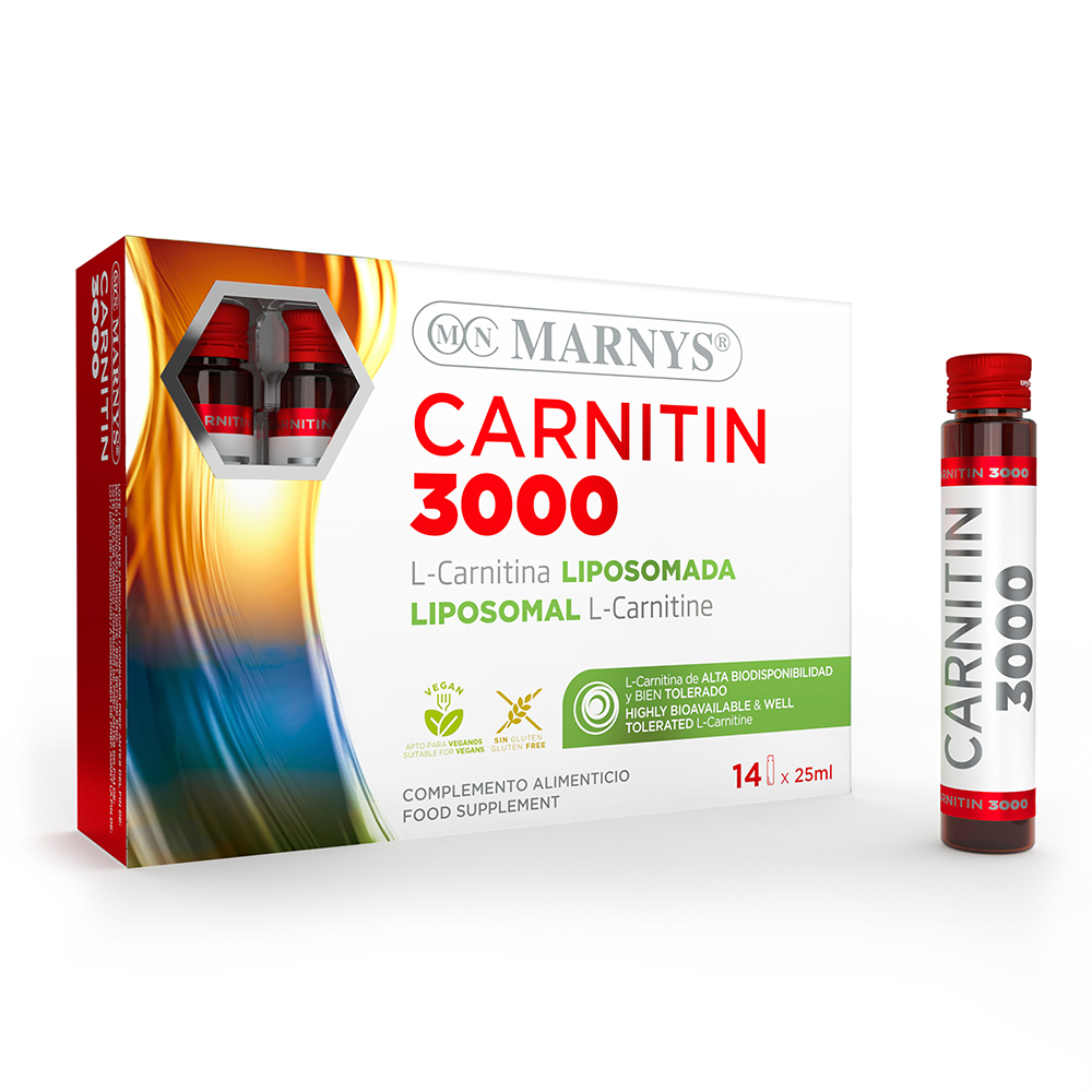 Accelerator metabolic Carnitin 3000 mg, 14 fiole, Marnys