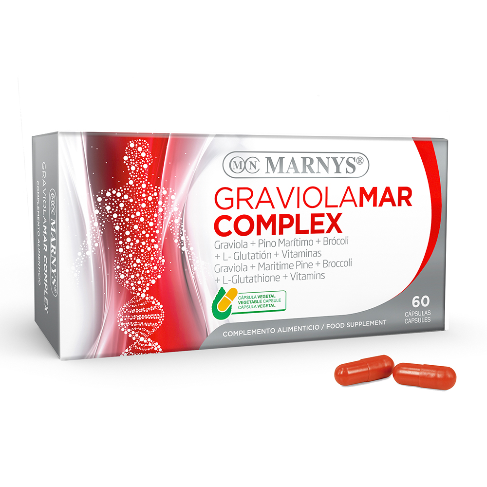 Supliment pentru imunitate si energie Graviola Complex, 60 capsule, Marnys
