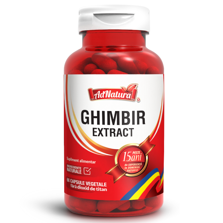 Ghimbir extract, 60 capsule, AdNatura