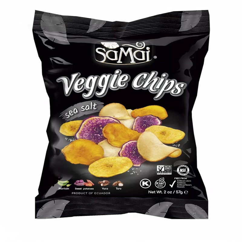 Chipsuri din legume cu sare de mare Veggie Chips, 57 g, SaMai