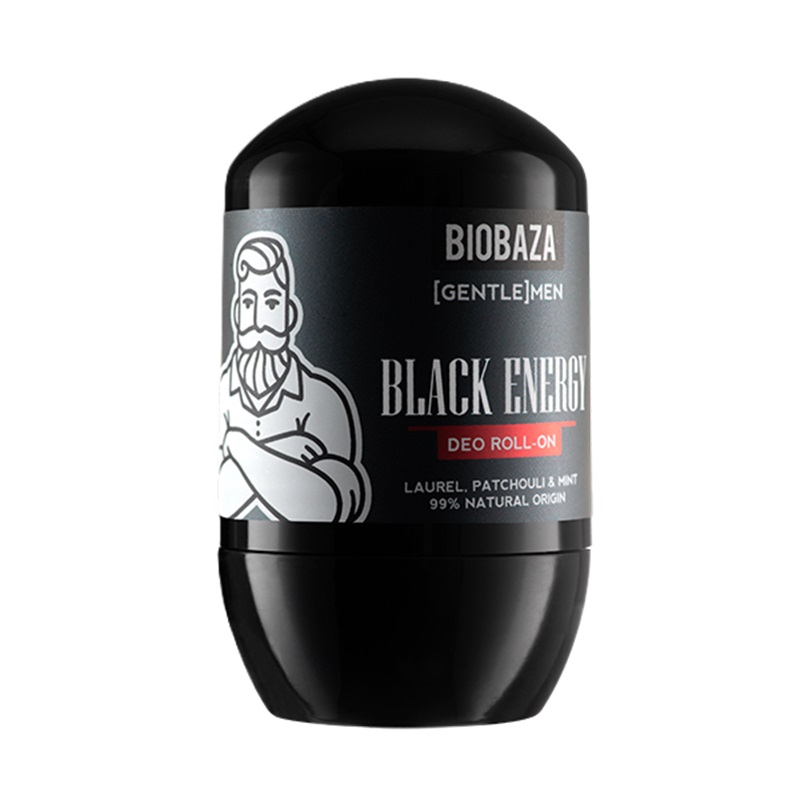 Deodorant natural pe baza de piatra de alaun pentru barbati Black Energy, 50 ml, Biobaza