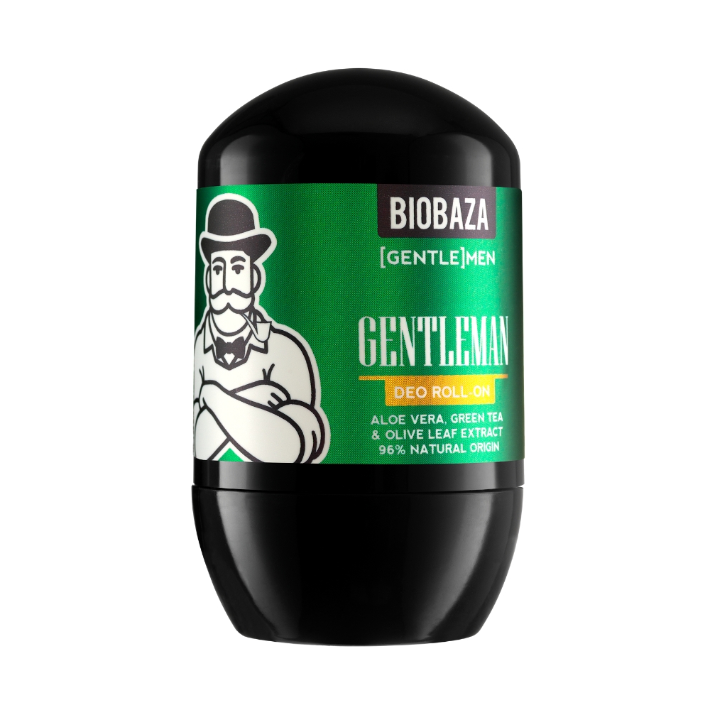 Deodorant natural cu aloe vera si extract de ceai verde pentru barbati Gentlemen, 50 ml, Biobaza