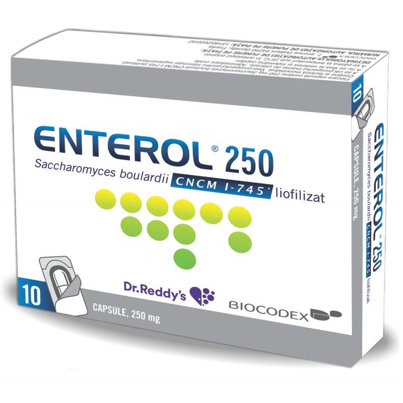 Enterol, 250 mg, 10 capsule, Dr. Reddys