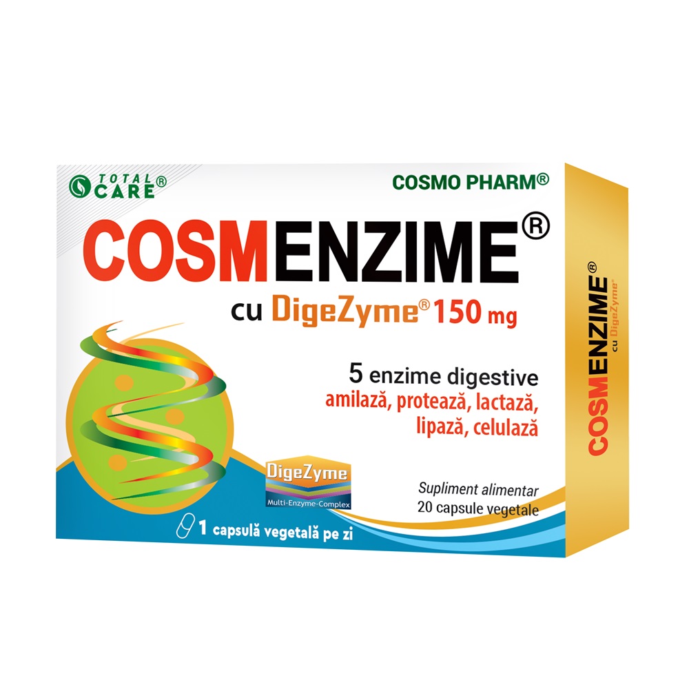 Cosmenzime, 150 mg, 20 comprimate, Cosmo Pharm