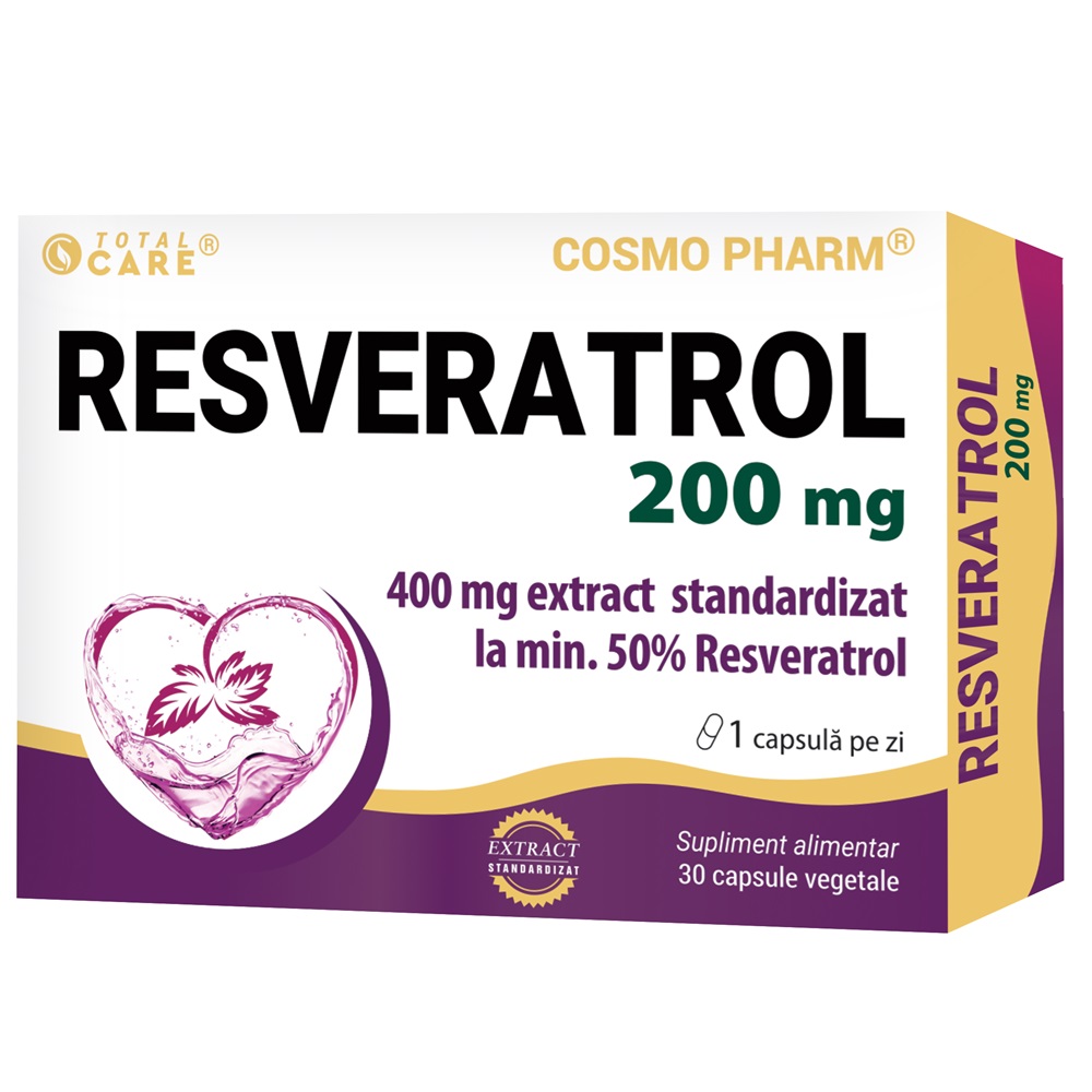 Resveratrol, 200 mg, 30 capsule, Cosmo Pharm