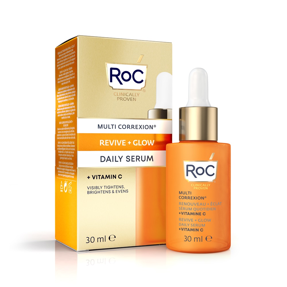 Ser de fata cu Vitamina C Multi Correxion Revive + Glow, 30 ml, Roc