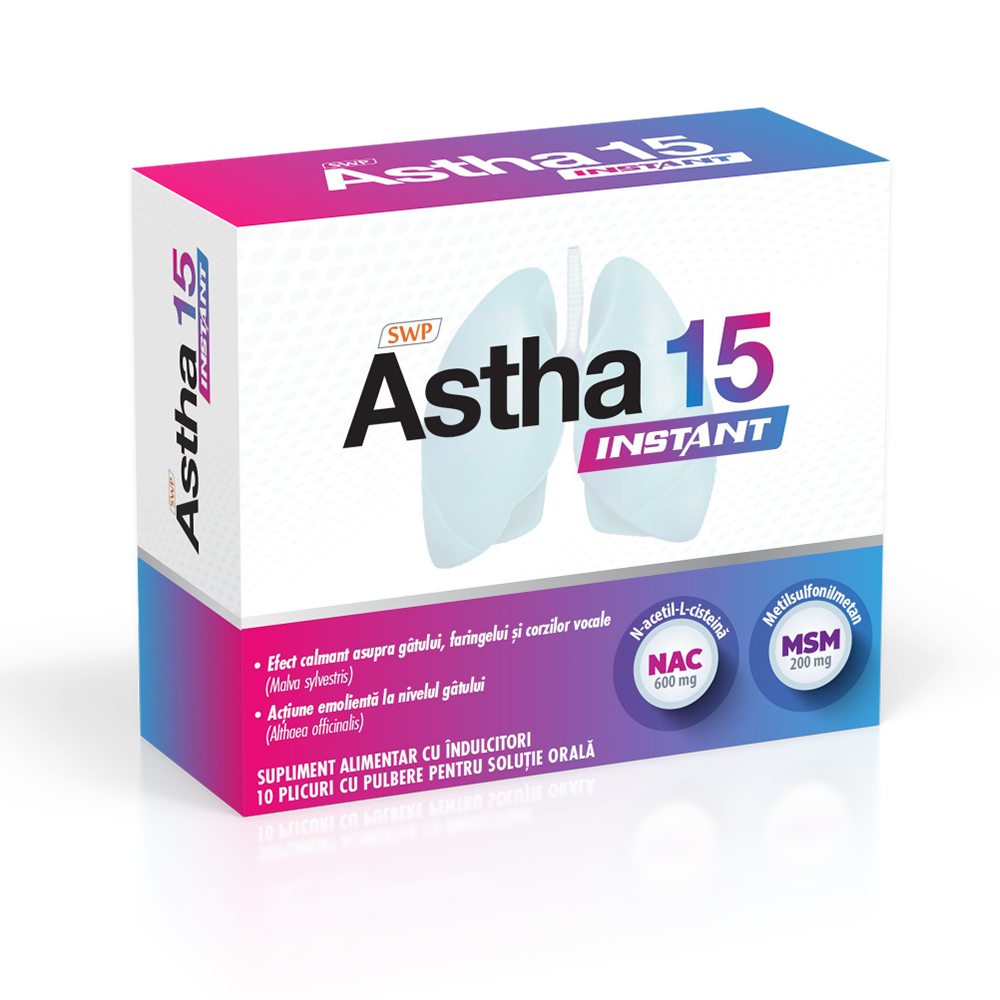 Astha 15 Instant, 10 plicuri, Sun Wave Pharma