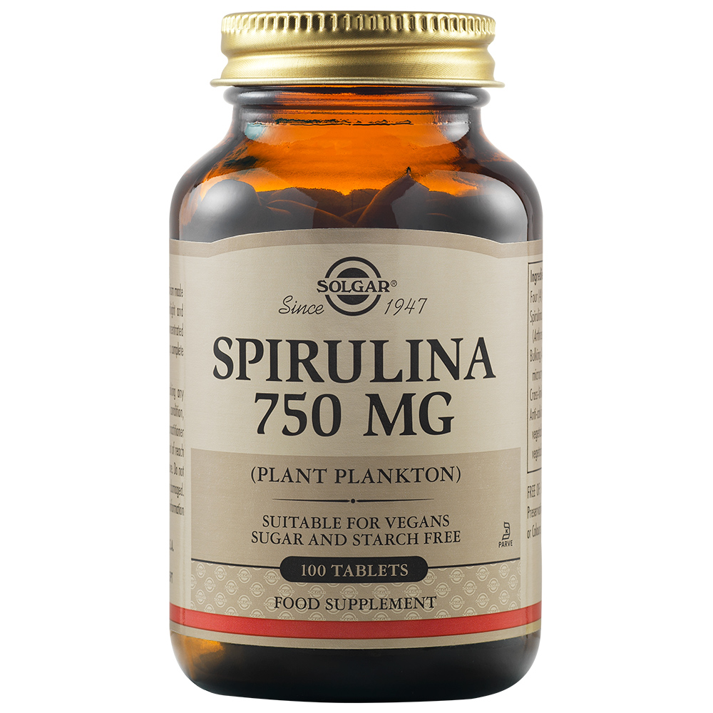 Spirulina, 750 mg, 80 capsule, Solgar