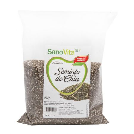 Seminte de Chia, 500 g - Sanovita