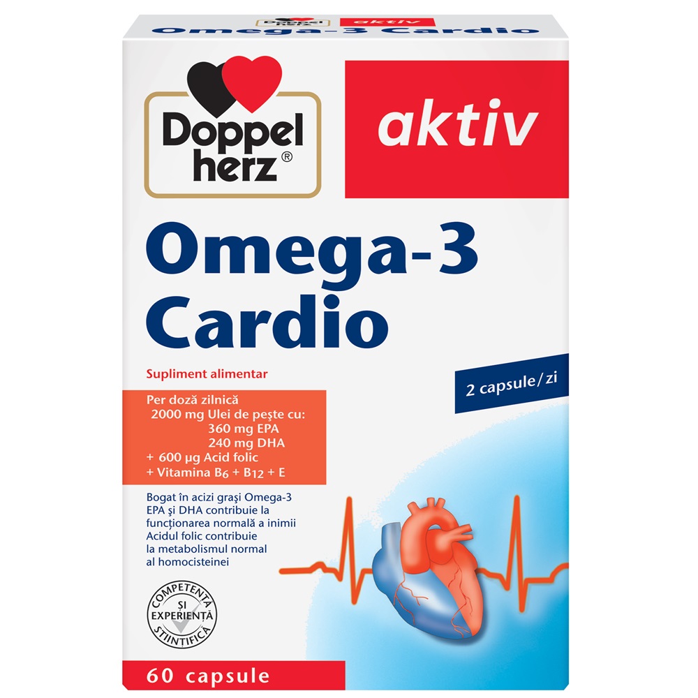 Supliment alimentar Cardio Omega-3, 60 capsule, Doppelherz