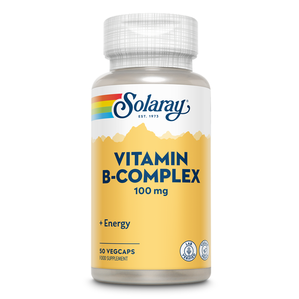 Vitamin B-Complex Solaray, 100 mg, 50 capsule, Secom