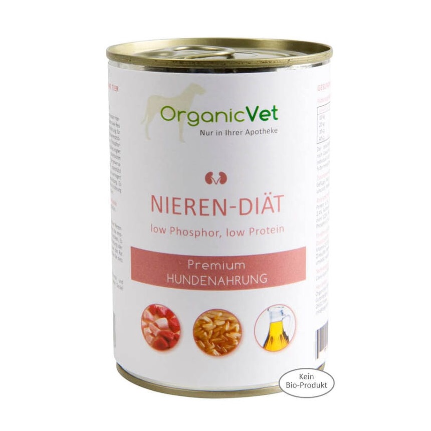 Hrana umeda pentru caini cu probleme renale Renal, 400 g, OrganicVet