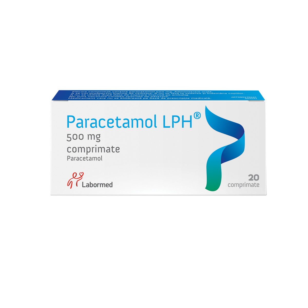 Paracetamol, 500 mg, 20 comprimate, Labormed