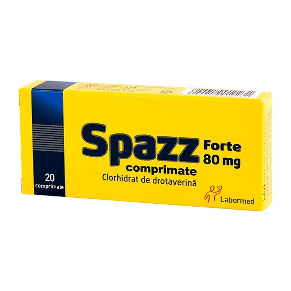 Spazz Forte, 80 mg, 20 comprimate, Alvogen