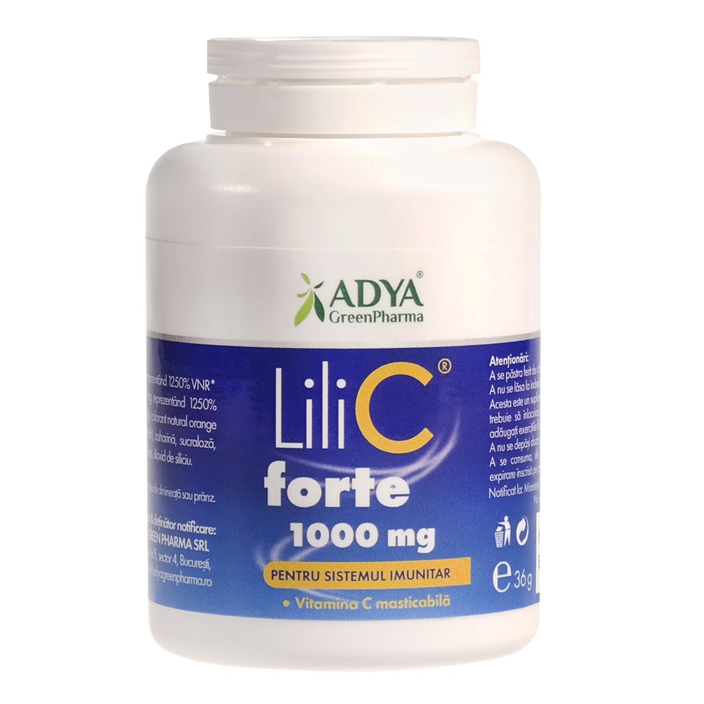 Vitamina C 1000 mg Lili C Forte, 30 comprimate, Adya Green Pharma