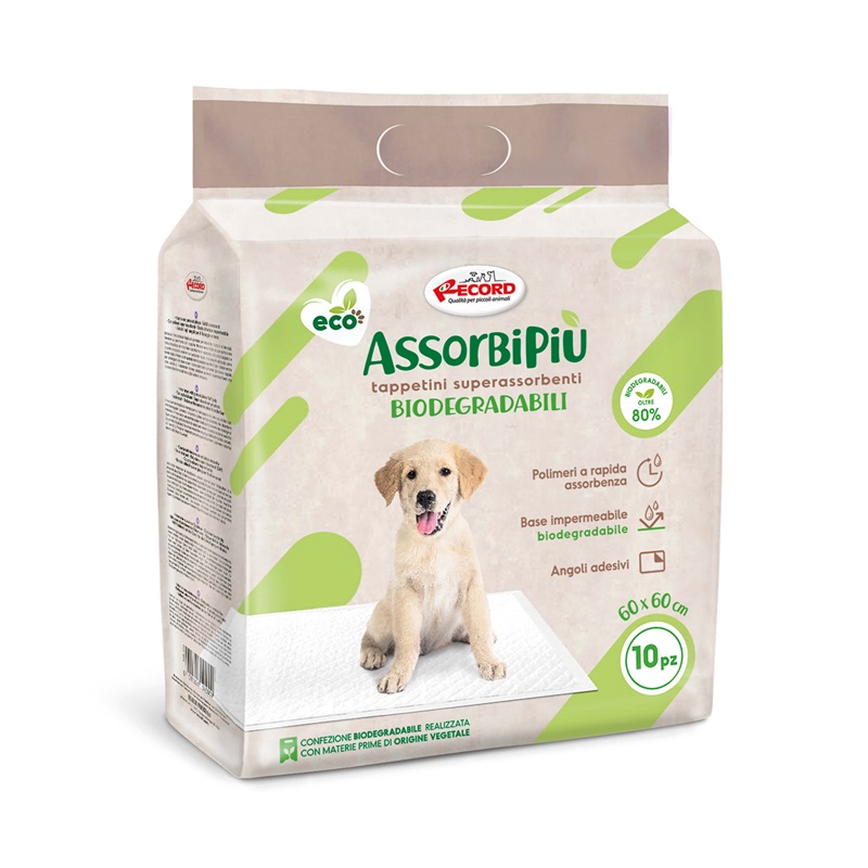 Covorase absorbante biodegradabile pentru caini Assorbipiu, 60x60 cm, 10 bucati, Rinaldo Franco SPA