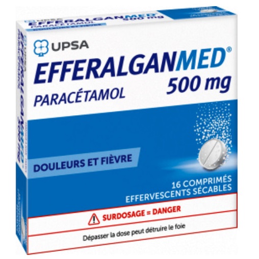 Efferalgan, 500 mg, 16 comprimate efervescente, Bristol Myers Squibb