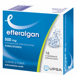 Efferalgan, 500 mg, 16 comprimate efervescente, Bristol Myers Squibb