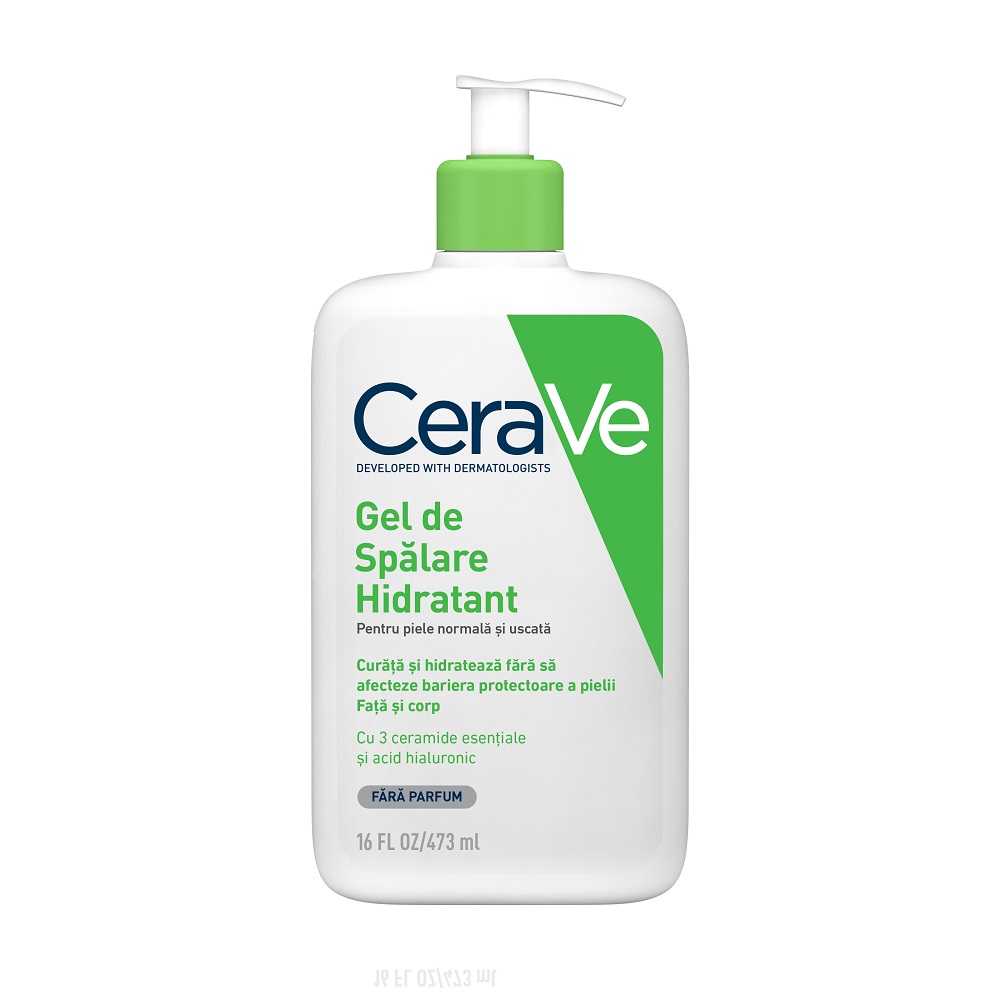 Gel de curatare hidratant pentru piele normala-uscata, 473 ml, CeraVe