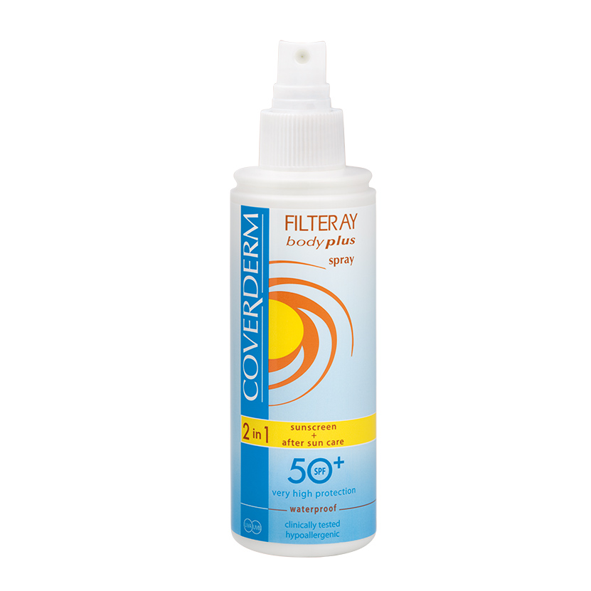 Spray de corp cu SPF50, Filteray Body Plus Spray, 150 ml, Coverderm