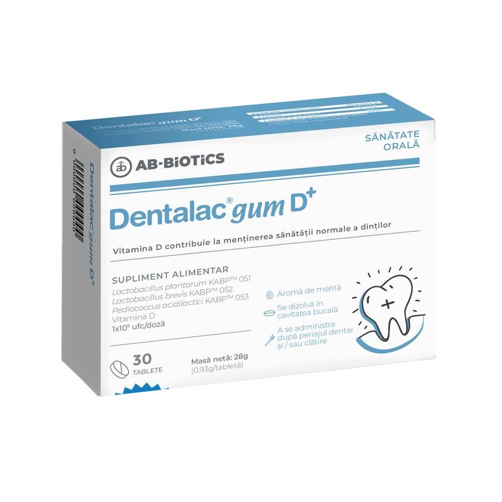 Dentalac gum D+, 30 tablete, Ab-Biotics