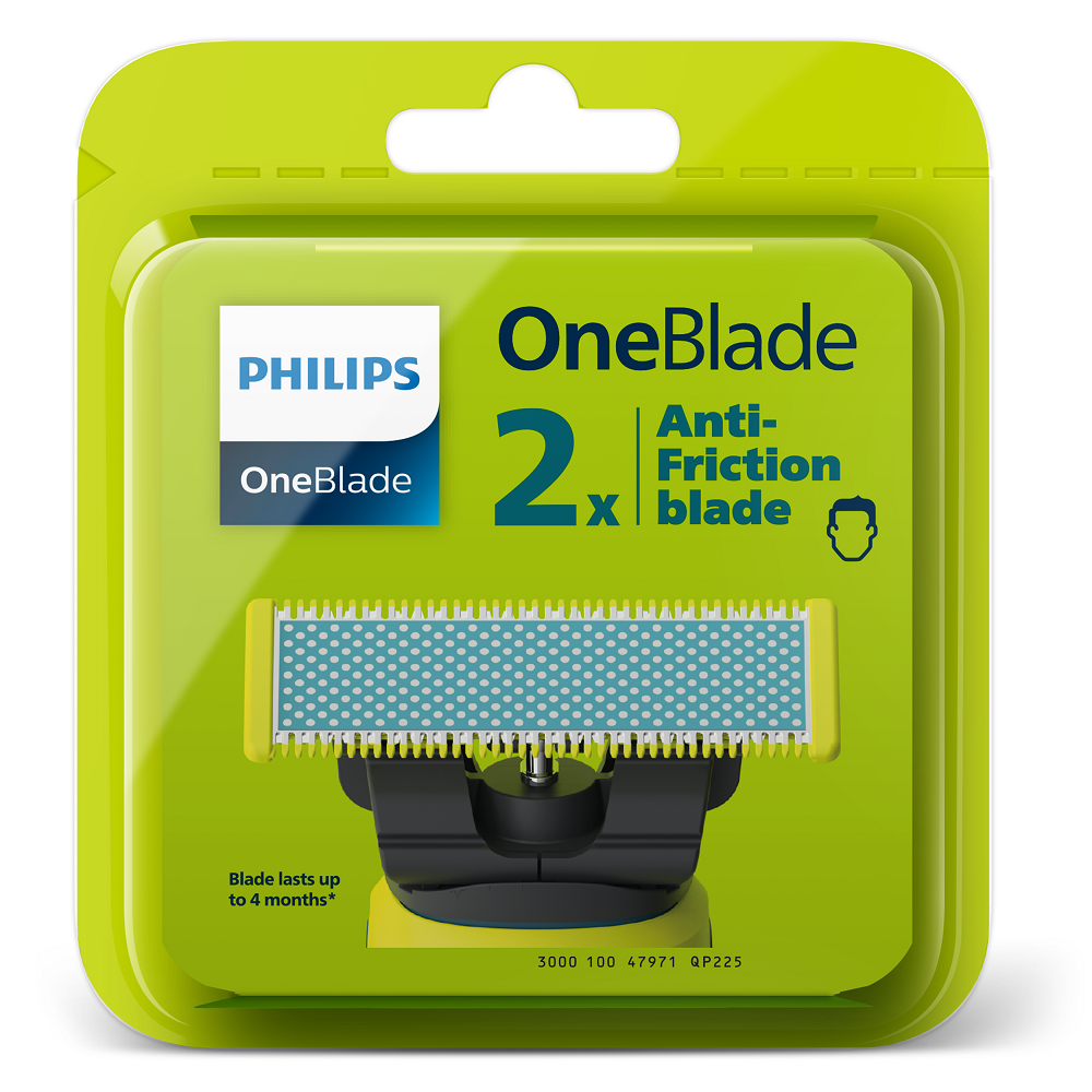 Rezerve First Shave, QP225/50, 2 bucati, Philips One Blade