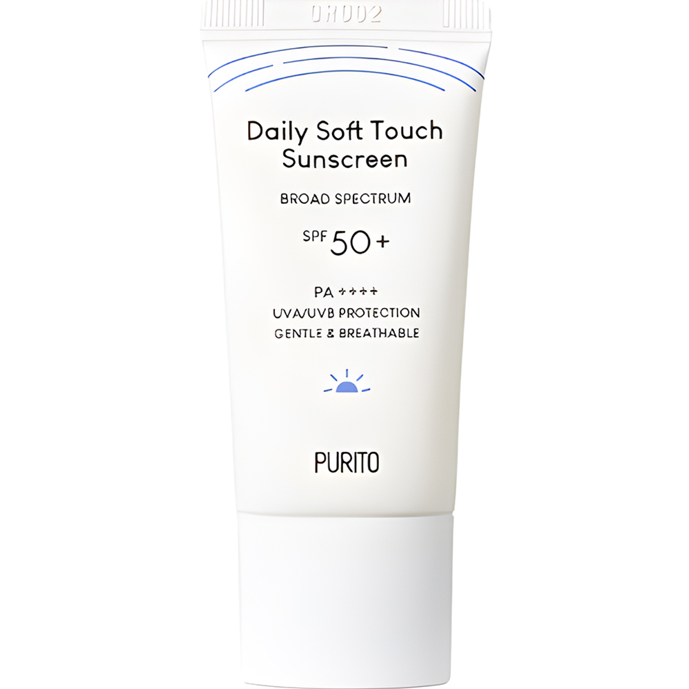 Crema de fata pentru protectie solara cu SPF 50+ PA++++ Daily Soft Touch, 15 ml, Purito