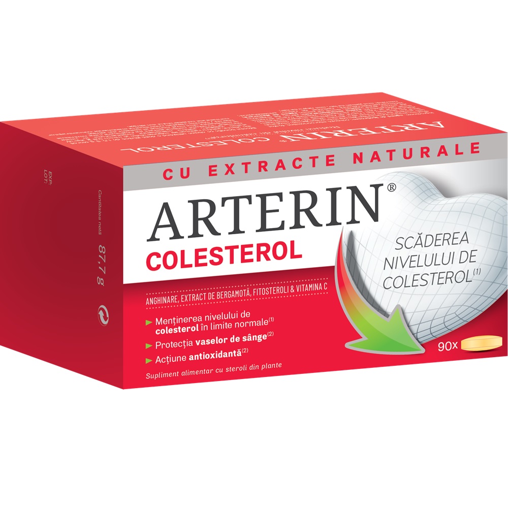 Arterin Colesterol, 90 comprimate, Perrigo