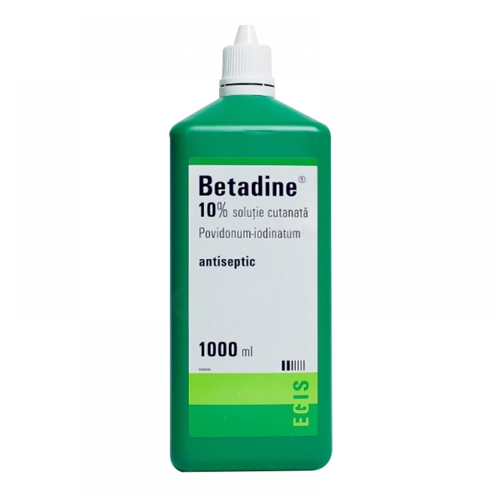 Betadine solutie, 100 mg/ml, 1000 ml, Egis Pharmaceuticals
