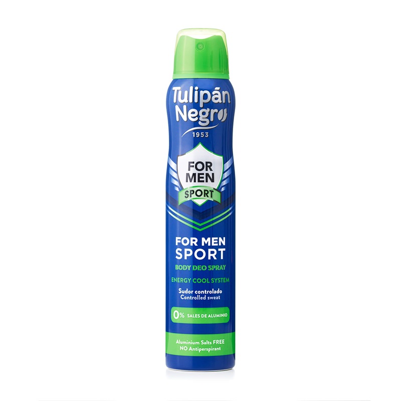 Deodorant spray For Men Sport, 200 ml, Tulipan Negro