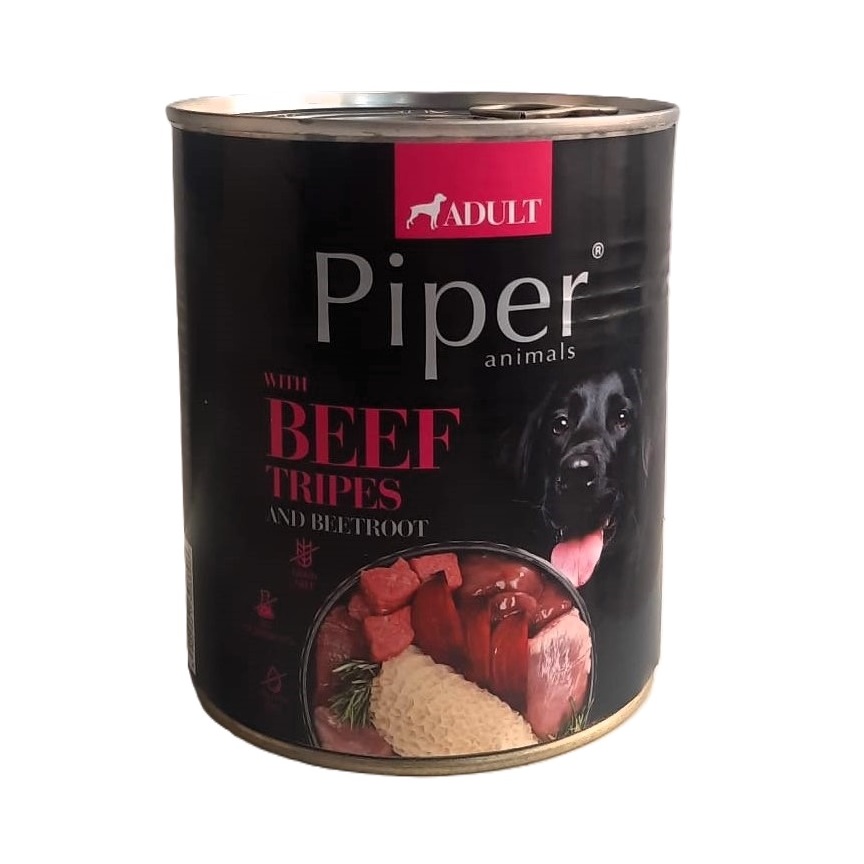 Hrana umeda cu vita si sfecla rosie, 800 g, Piper