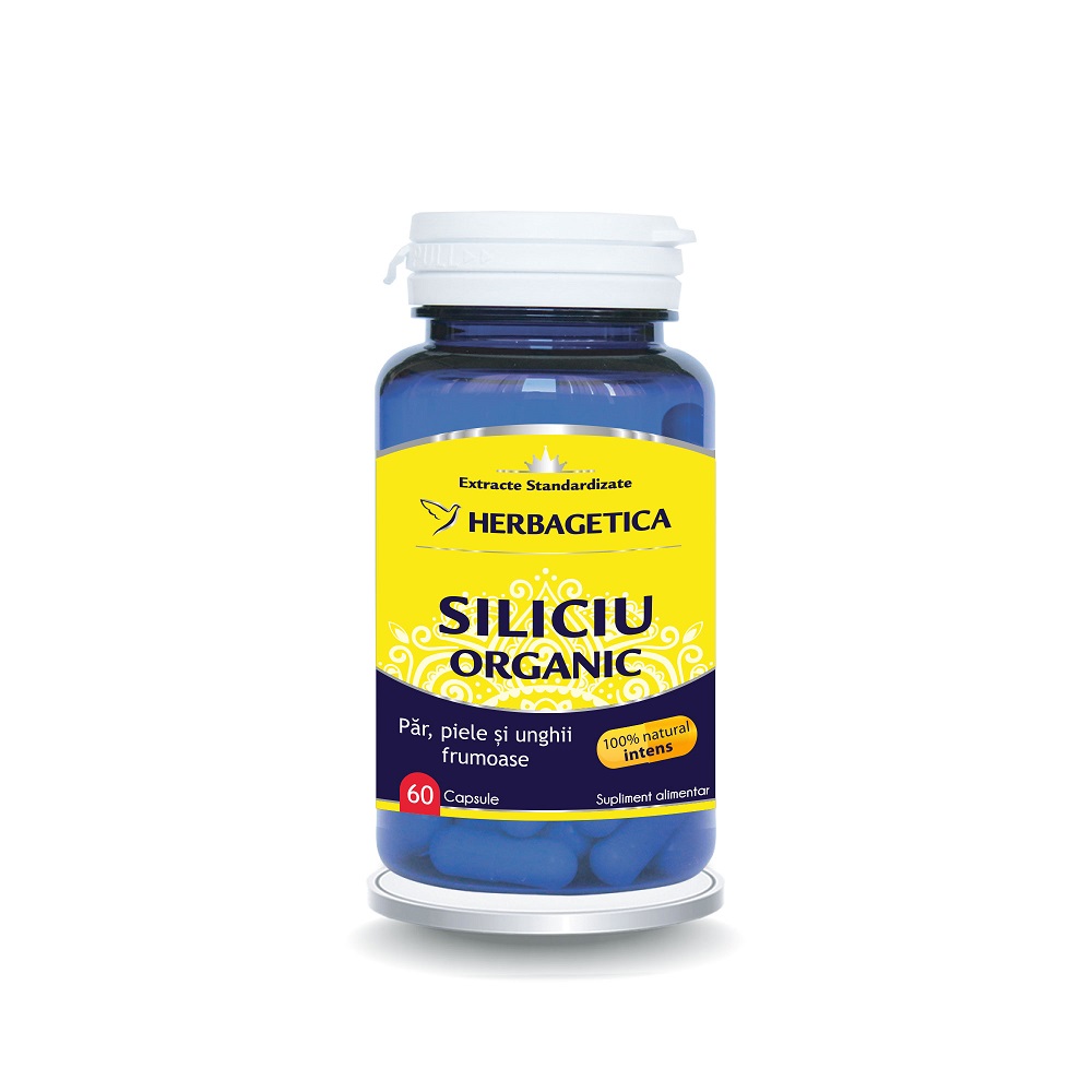 Siliciu Organic, 60 capsule, Herbagetica