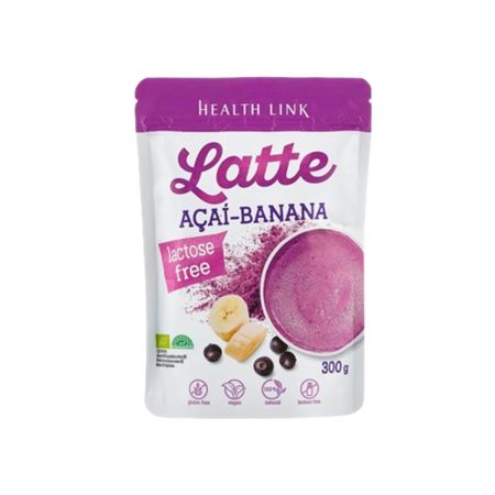 Pulbere organica cu Acai si banana Latte Bio, 300 g, Health Link