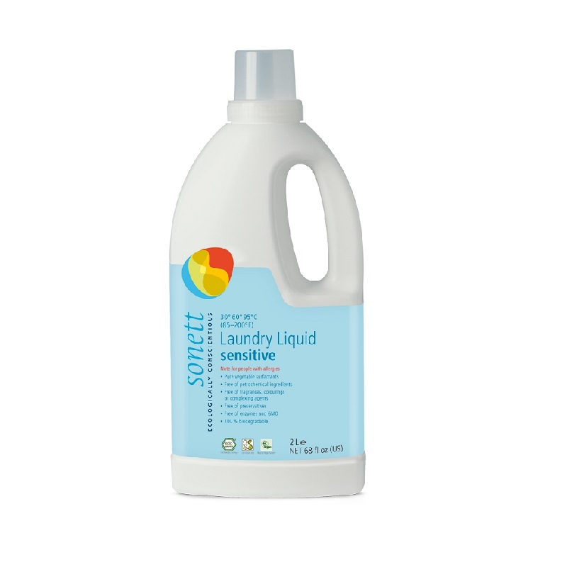 Detergent ecologic pentru rufe albe si colorate, neutru, 2000 ml, Sonett