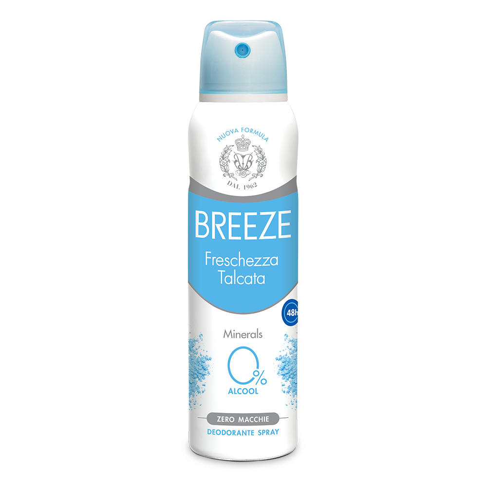 Deodorant spray fara alcool Fresh Talc, 150 ml, Breeze