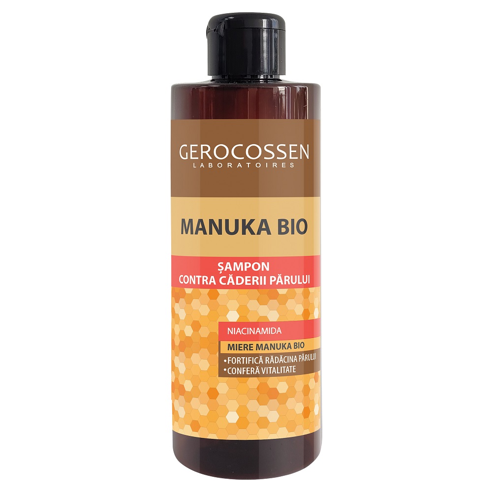 Sampon impotriva caderii parului Manuka Bio, 400 ml, Gerocossen
