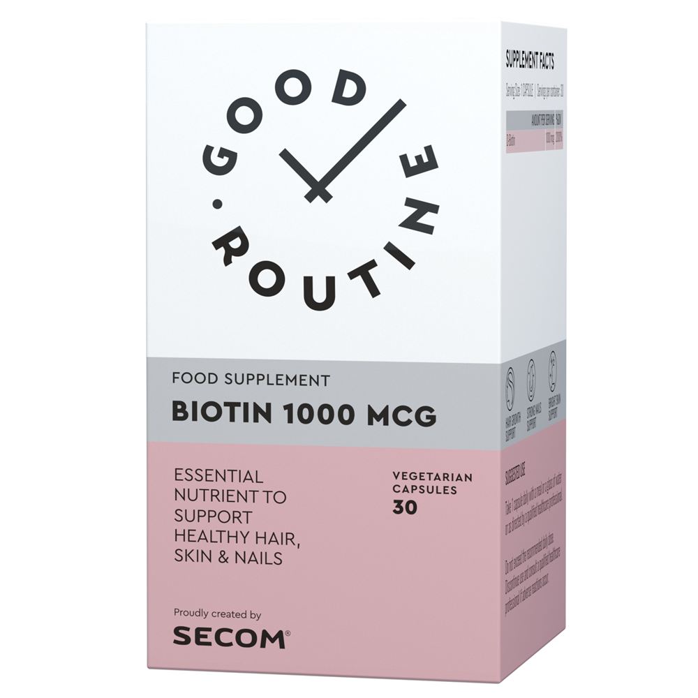 Biotin 1000 mcg Good Routine, 30 capsule vegetale, Secom