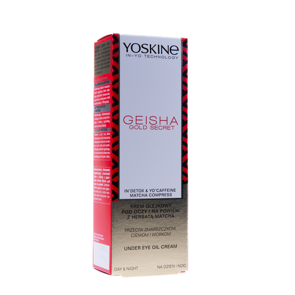 Crema antirid si anticearcane pentru zona ochilor Geisha Gold Secret, 15 ml, Yoskine