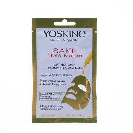 Masca tip servetel pentru lifthing si iluminare Geisha Mask, 20 ml, Yoskine