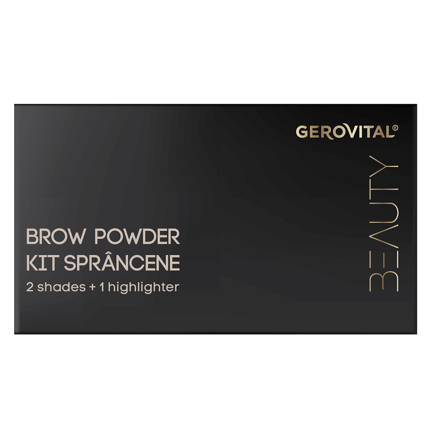 Kit de sprancene, 4,9 g, Gerovital Beauty 585451